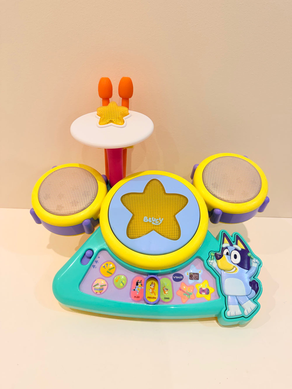 Vtech Bluey Hooray Drum Set