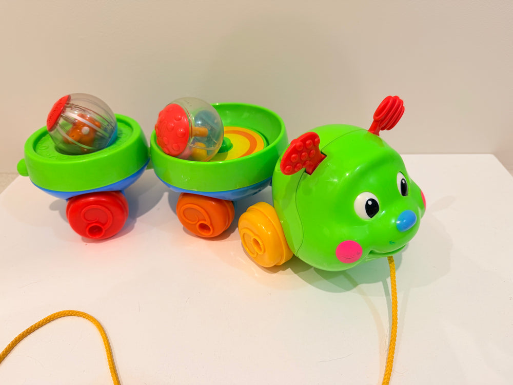 Fisher Price Roll a Rounds Pull n Spin Caterpillar